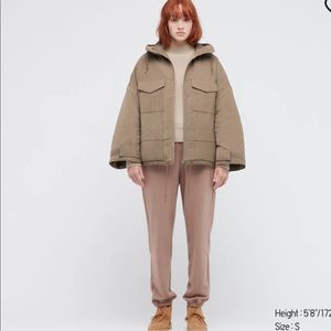 Woman HYBRID Down OVERSIZED PARKA & WHITE MOUNTAINEERING